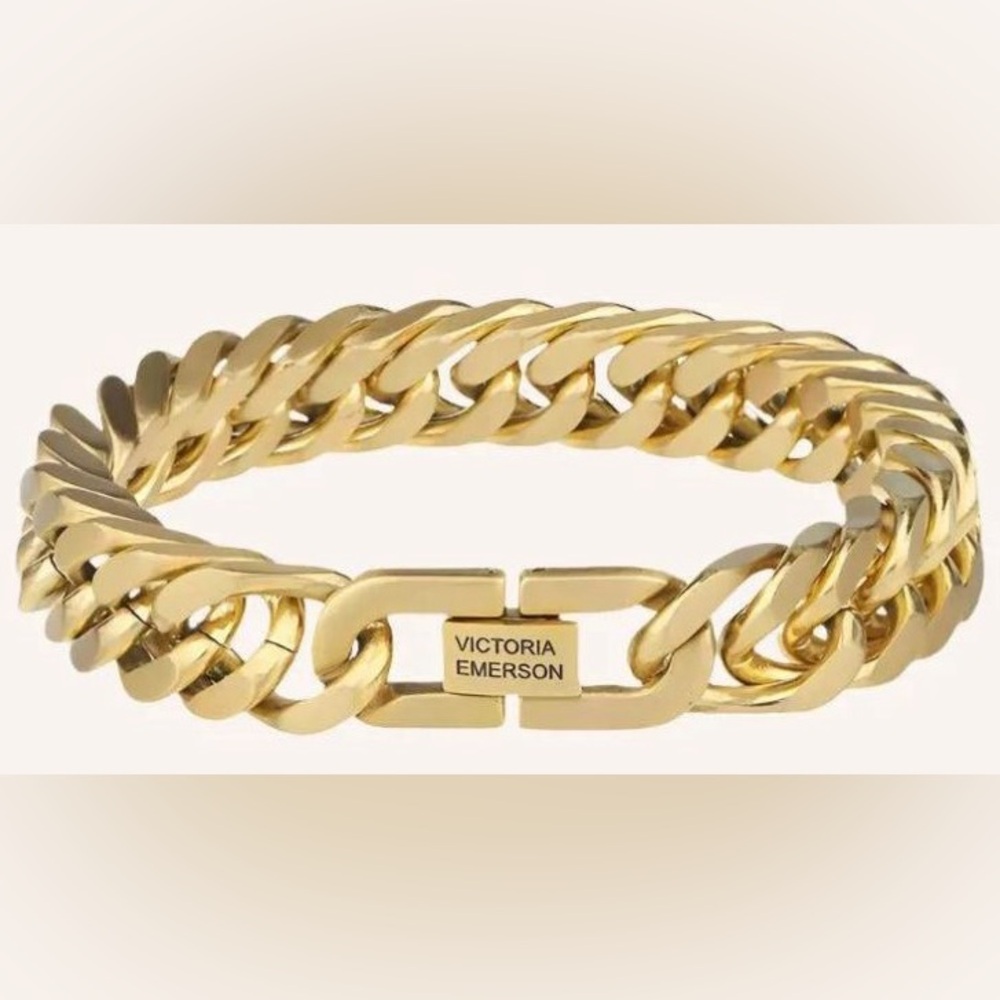 🆕🌿VICTORIA EMERSON: Chunky Matte Gold Heirloom Chain Bracelet